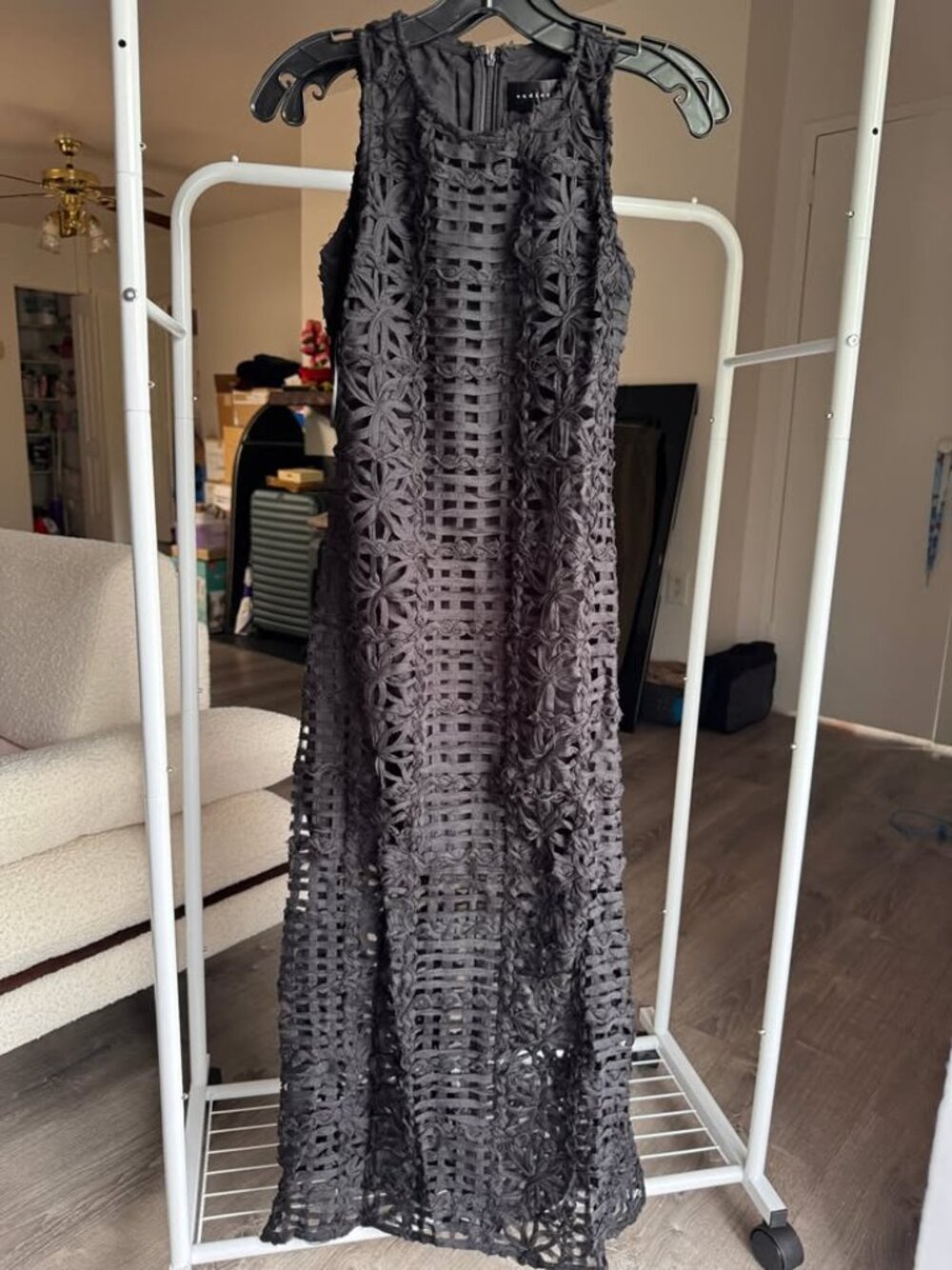 Endless Rose Textured Sleeveless Maxi Dress (RETAIL $185) (XS)